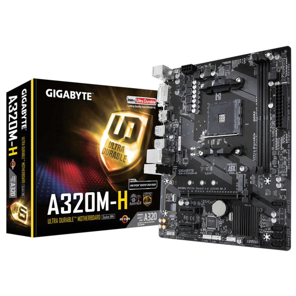 Gigabyte GA-A320M-H AMD A320 3200 MHz (OC) DDR4 Soket AM4 mATX Anakart